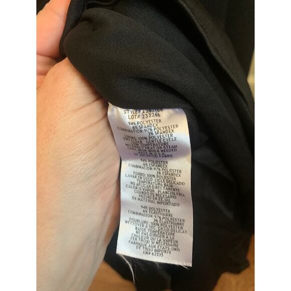 Betsy & Adam-Off Shoulder-Formal Evening Gown-Satin Finish-Black-NWT-Women's 12 - Picture 10 of 10